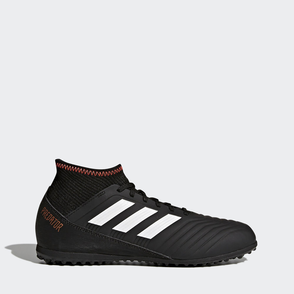 Adidas Predator Tango 18.3 Turf - ποδοσφαιρικα παπουτσια για αγορια - Μαυρα/Ασπρα/Κοκκινα,Μέγεθος: E